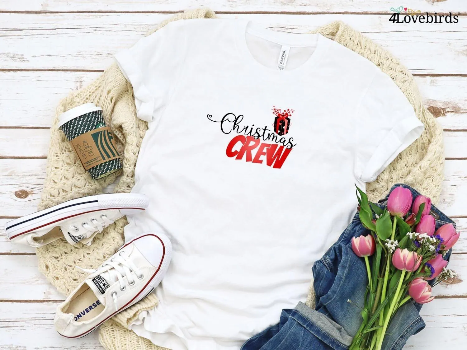 Christmas Crew Hoodie | Christmas Family Crew Sweatshirts | Christmas Family Long Sleeve Shirts | Christmas T-shirt For Family