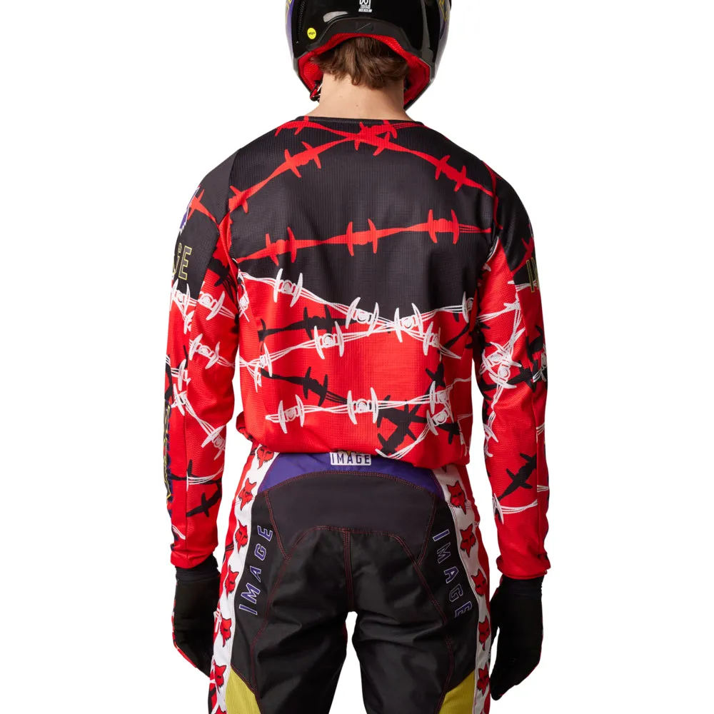 FOX 180 BARBED WIRE SE JERSEY [FLO RED]