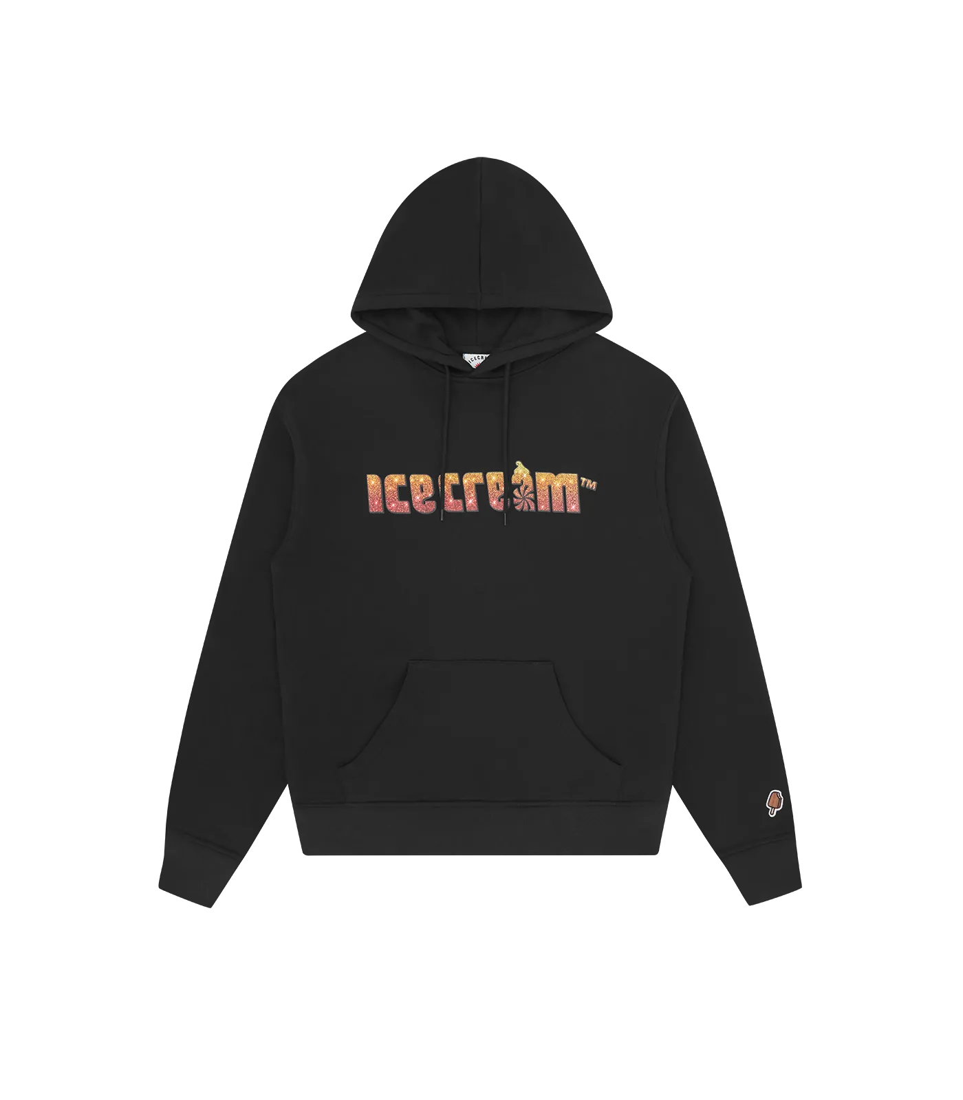 SOFT SERVE SPARKLE POPOVER HOOD - BLACK